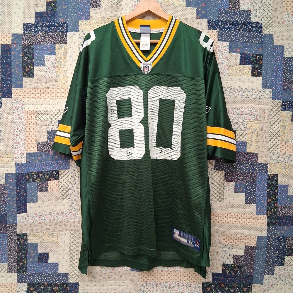 VTG Donald Driver #80‎ Green Bay Packers Reebok On Field NFL Jersey Size XL